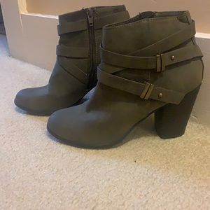 Faux leather booties size 7